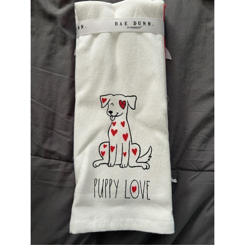 Rae Dunn Puppy Love Dish Towels